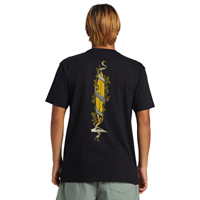 Quiksilver Step Up Mor Erkek Kısa Kollu T-Shirt