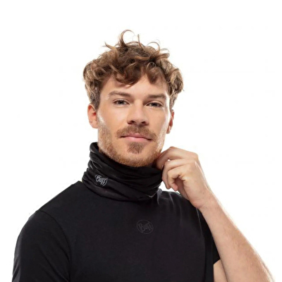Buff Coolnet Uv Solid Black Unisex Bandana