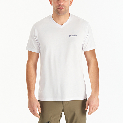 CSC M Basic SM Logo V Neck Erkek Kısa Kollu T-Shirt