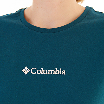 CSC Columbia Chest Logo Kadin Kisa Kollu T-Shirt