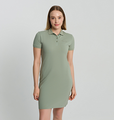 CSC Basic Polo Dress Kadın Kısa Kollu Elbise