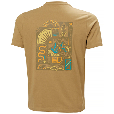 Helly Hansen Erkek Kahverengi Helly Hansen Massif Graphic Kısa