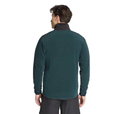 Adidas Erkek Yeşil Adidas Terrex Multi Tam Fermuarlı Polar Üst