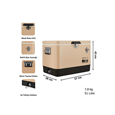 King Camp Premium 51L Soğutucu