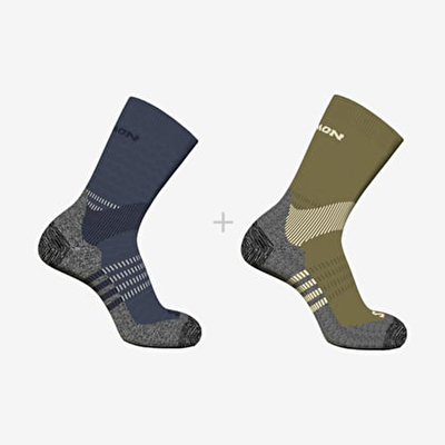 Salomon X Ultra Access Crew 2-Pack R+L Unisex Uzun Çorap