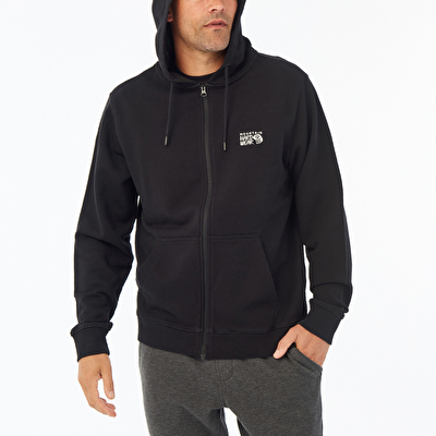MHW Logo Erkek Kapüşonlu Fermuarlı Sweatshirt