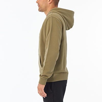 MHW Logo Erkek Kapüşonlu Fermuarlı Sweatshirt