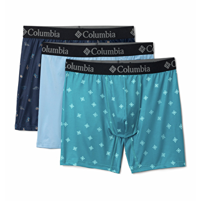 Columbia Performance Stretch Printed 3'lü Erkek Boxer