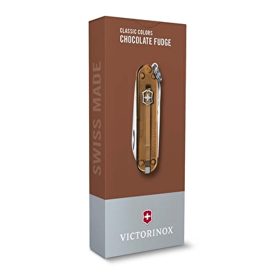 Victorinox Çakı Classic Chocolate Fudge Şeffaf Kahverengi Kutuda