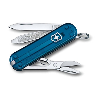 Victorinox Çakı Classic Sky High Şeffaf Mavi Kutuda