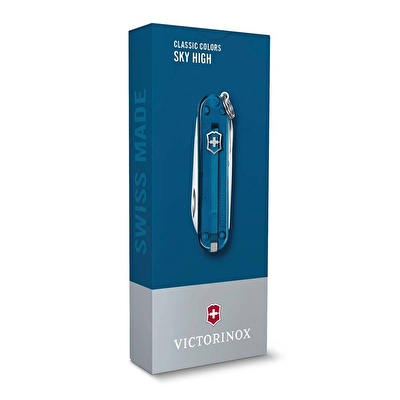 Victorinox Çakı Classic Sky High Şeffaf Mavi Kutuda
