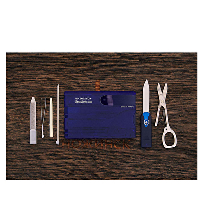 Swisscard Şeffaf  Mavi Çakı