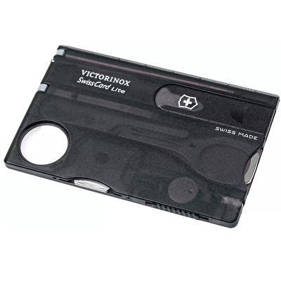 Victorinox Swisscard Lite Şeffaf Siyah Çakı