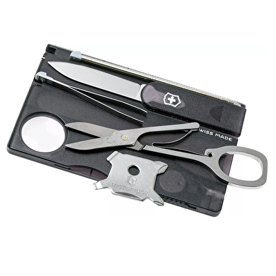 Victorinox Swisscard Lite Şeffaf Siyah Çakı