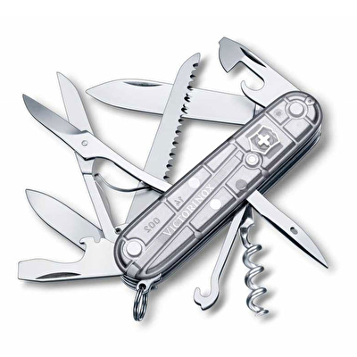Victorinox Huntsman Silvertech Şeffafaf Gümüş Çakı