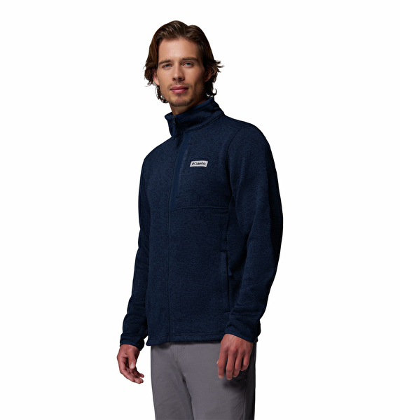 Columbia Erkek PFG Lacivert Sweater Weather Tam Fermuarlı Polar