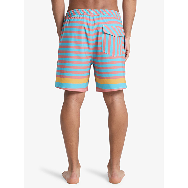 Quiksilver Erkek Turkuaz,Desenli Quiksilver Original Btz Stripe
