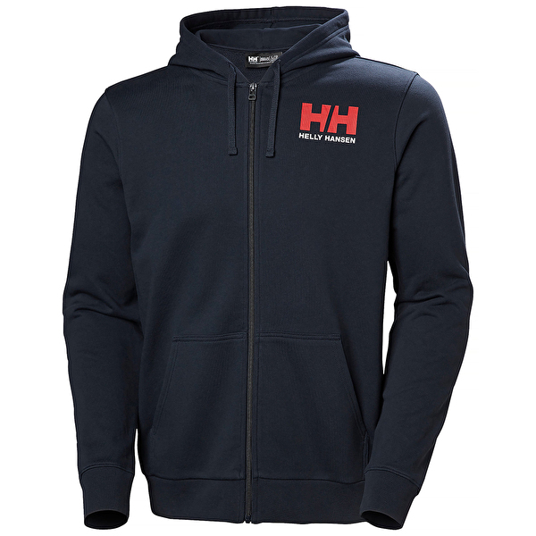 Helly Hansen Erkek Lacivert Helly Hansen HH Logo Tam Fermuarlı