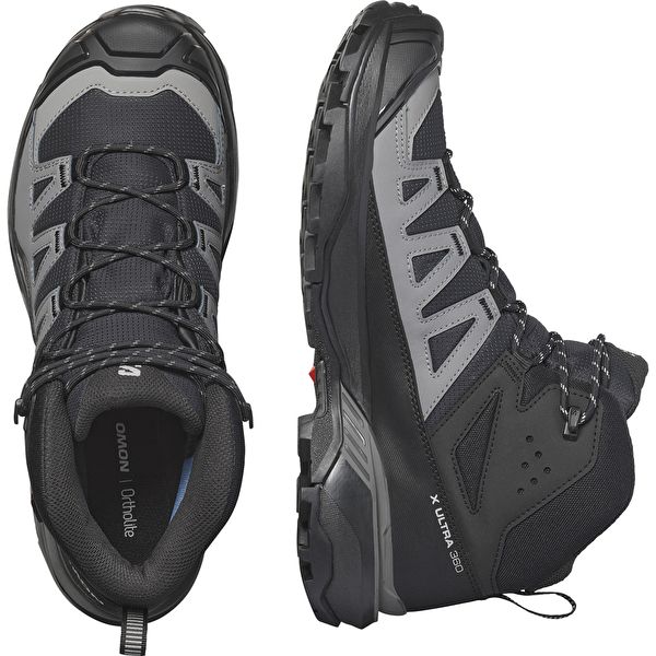 Salomon Erkek Siyah Salomon X Ultra 360 Mid GTX Kısa Bot