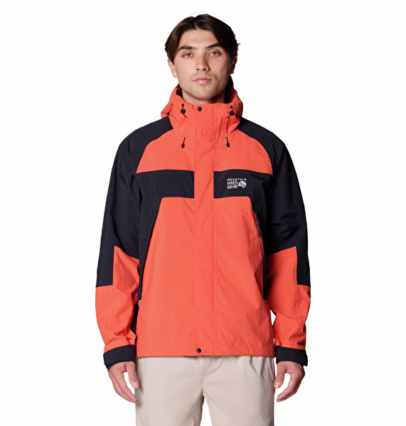 Mountain Hardwear Erkek Kırmızı Dry Times Kapüşonlu Mont