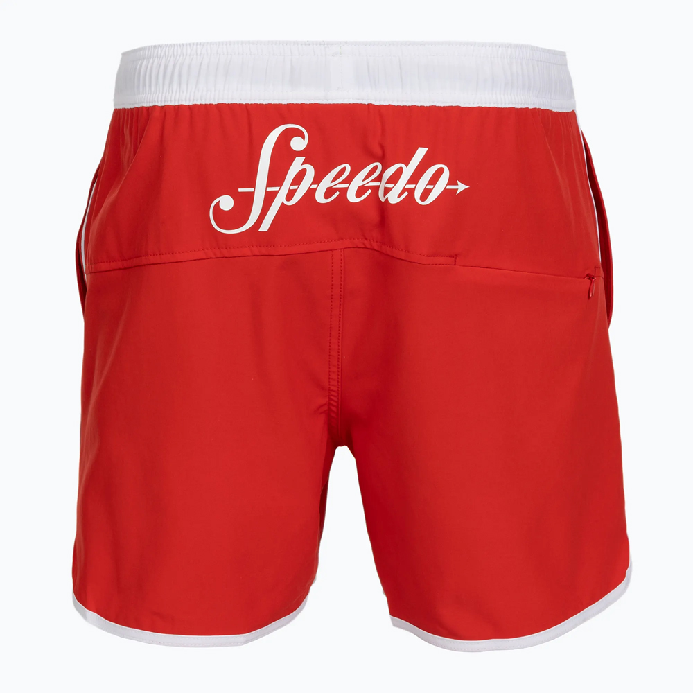 Speedo Erkek Kırmızı Speedo Solid Logo Volley 16 inch Deniz Şortu