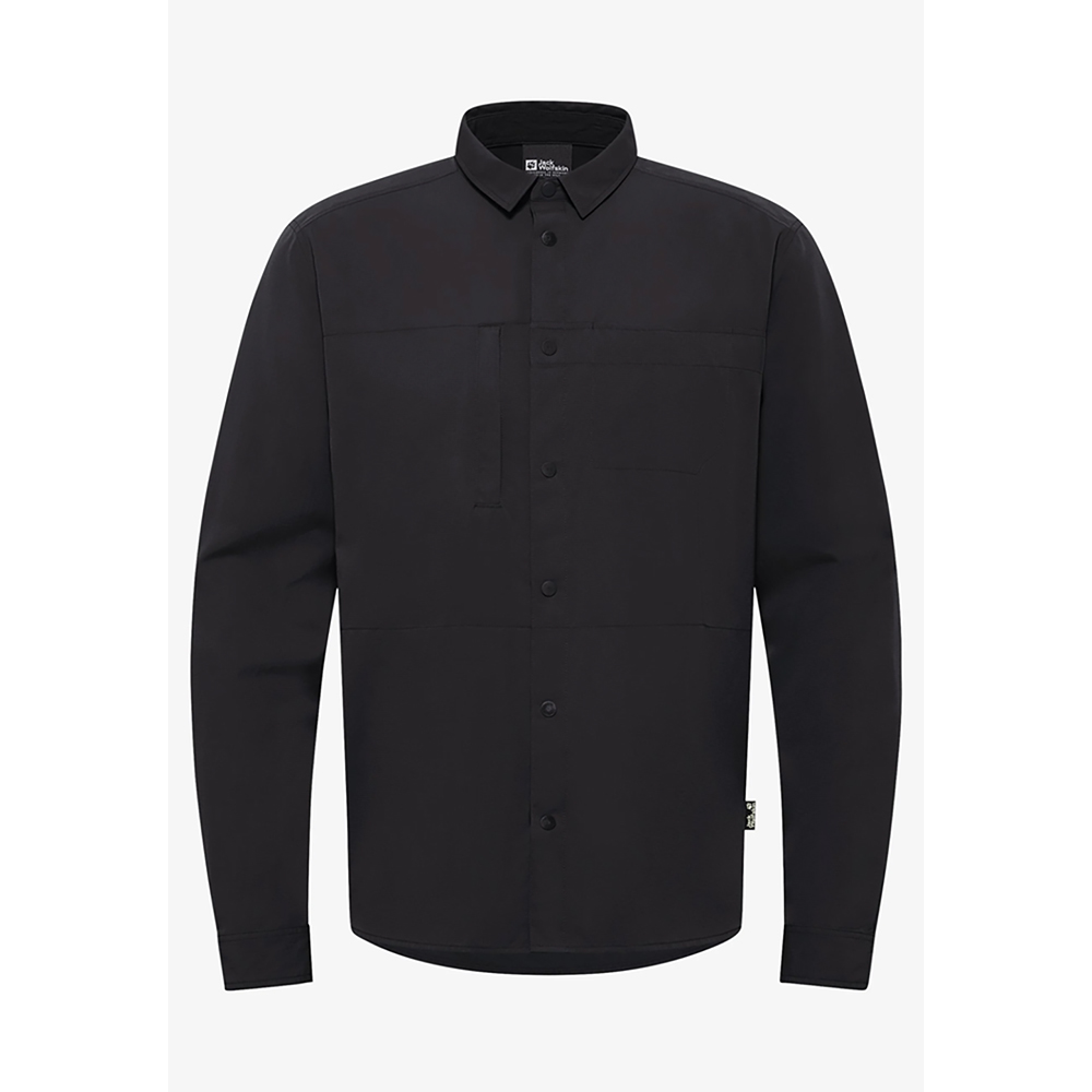 Jack Wolfskin Erkek Siyah Jack Wolfskin Sierra Canyon Uzun Kollu