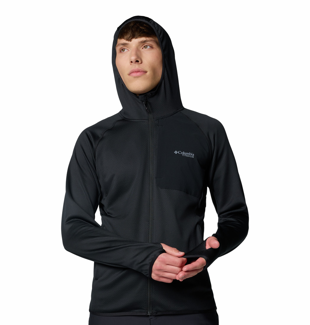Columbia Erkek Siyah Triple Canyon Grid Hooded Fz II Polar Üst