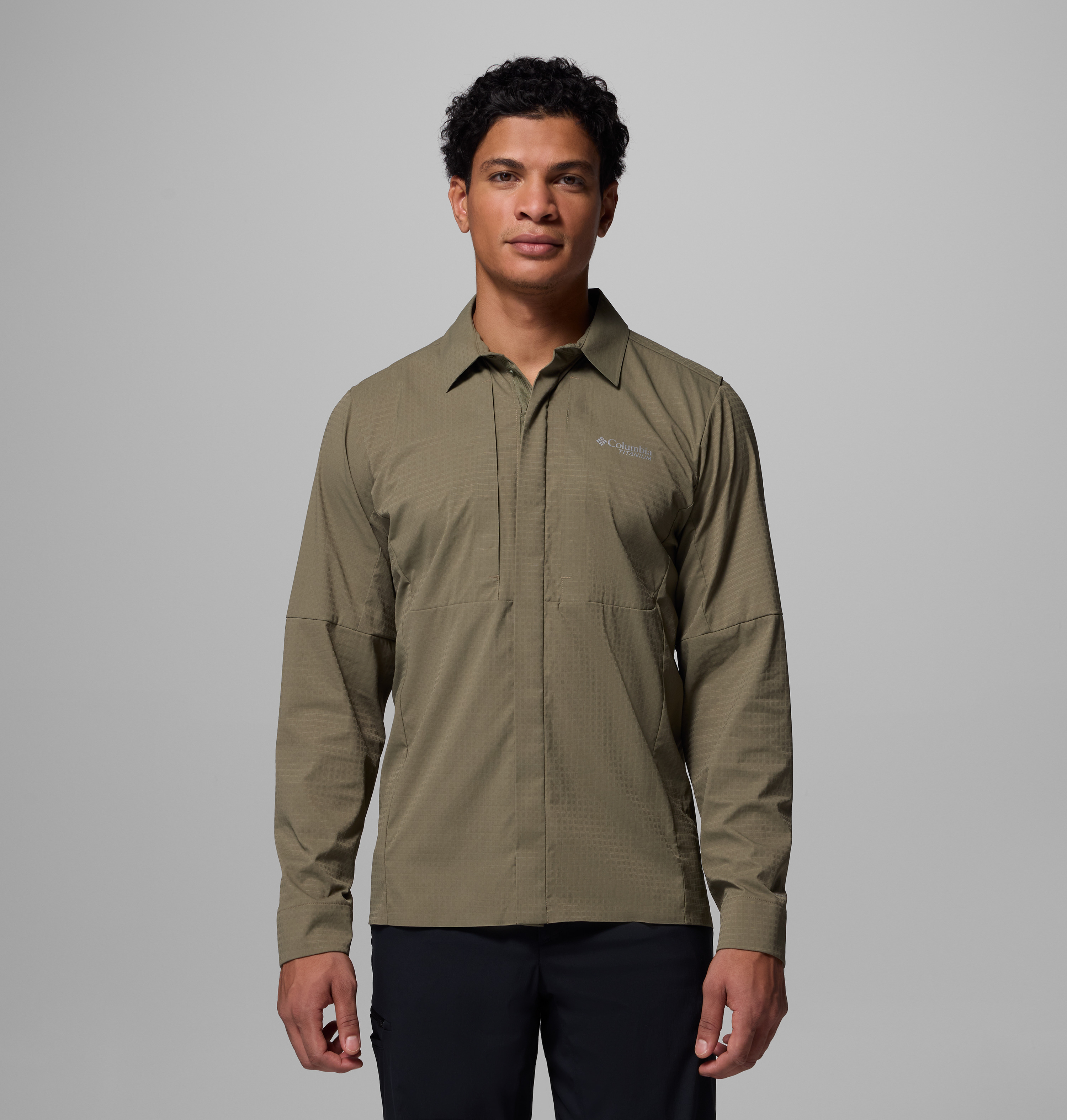 Columbia Erkek Siyah Ridge Ascent Woven Uzun Kollu Gömlek