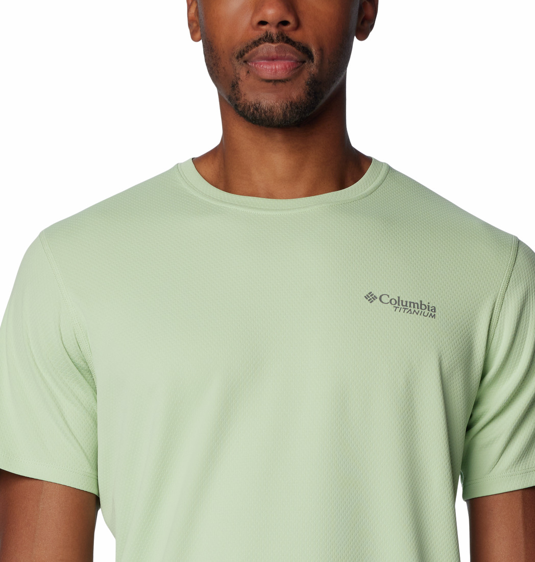 Columbia Yeşil Summit Valley Erkek Teknik Kısa Kollu T-Shirt