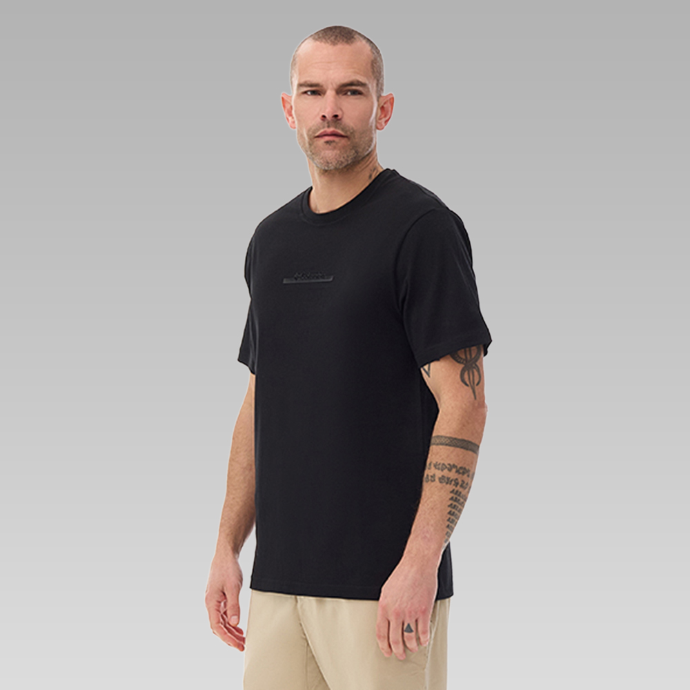Columbia Erkek Siyah CSC Bar Split Graphic Kısa Kollu T-shirt