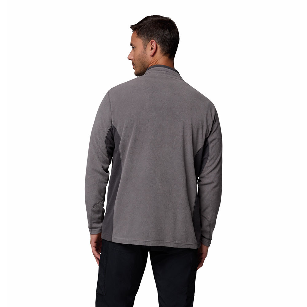 Columbia Erkek Koyu Gri Melanj Klamath Range II Half Zip Polar Üst