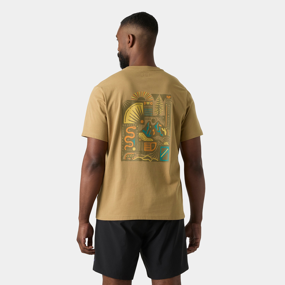 Helly Hansen Erkek Kahverengi Helly Hansen Massif Graphic Kısa
