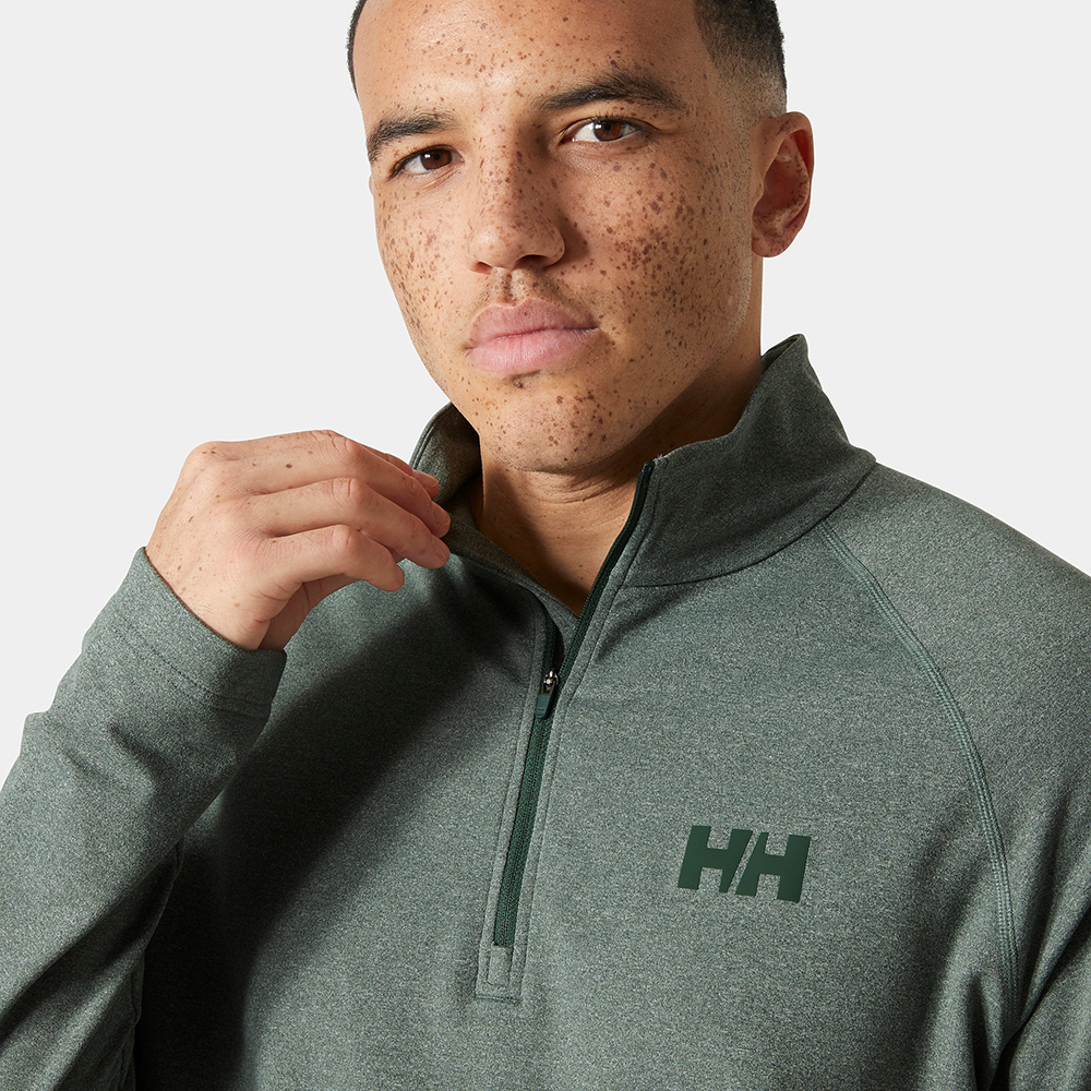 Helly Hansen Erkek Yeşil Helly Hansen Tyri Knit Yarım Fermuarlı