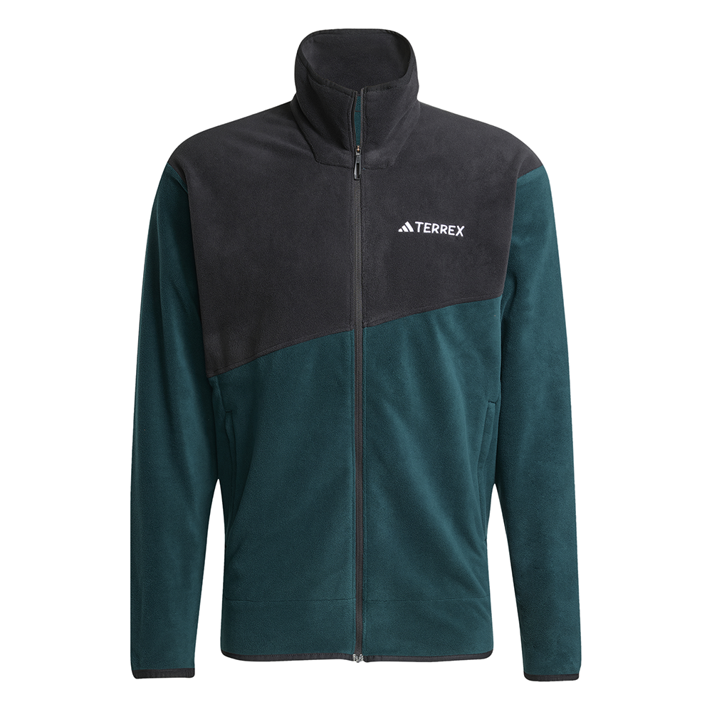 Adidas Erkek Yeşil Adidas Terrex Multi Tam Fermuarlı Polar Üst