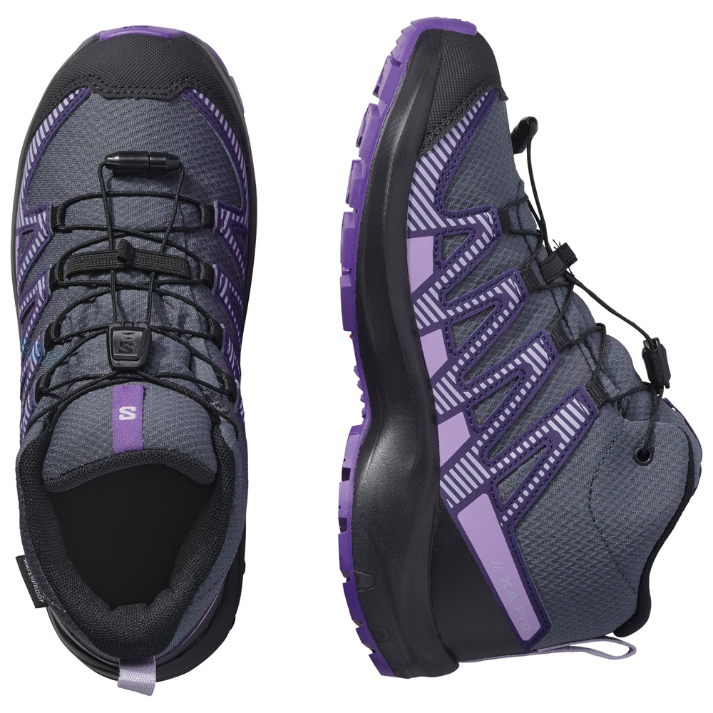 Salomon Çocuk Mavi Salomon XA Pro V8 Mid Waterproof Kısa Bot