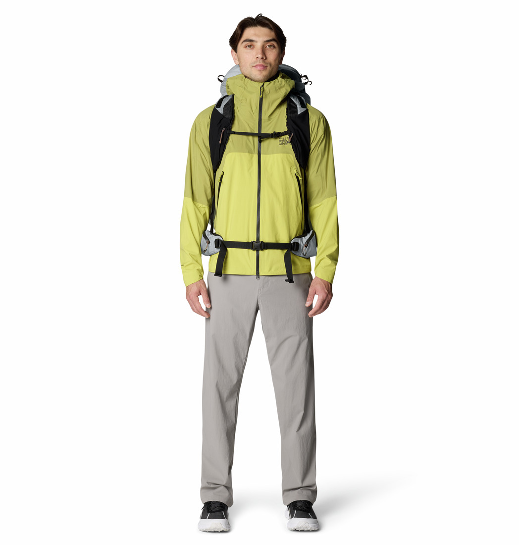 Mountain Hardwear Erkek Yeşil Cloud Cipher Kapüşonlu Yağmurluk