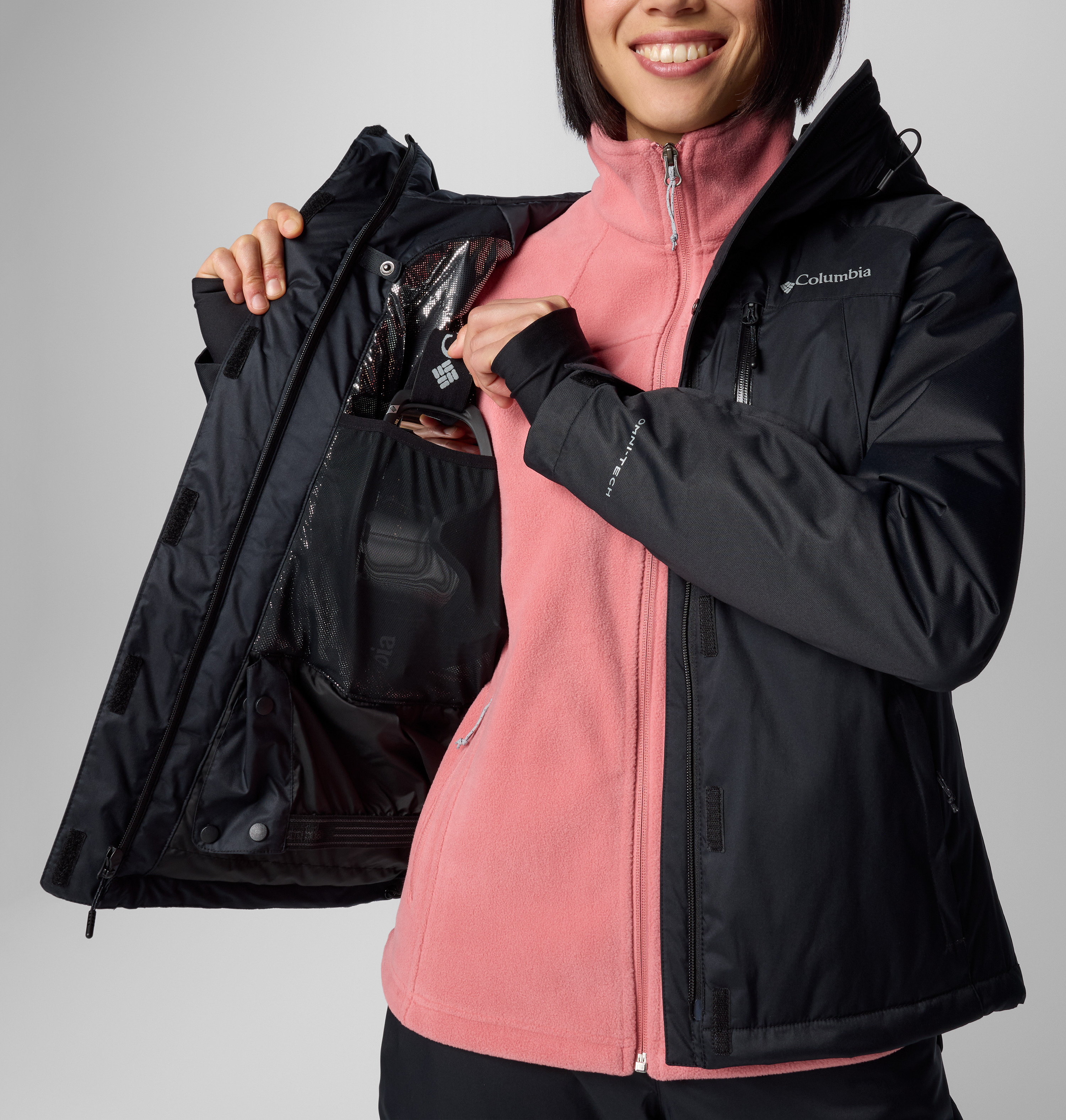Columbia Kadın Siyah Snowy Summit Insulated Kayak Montu