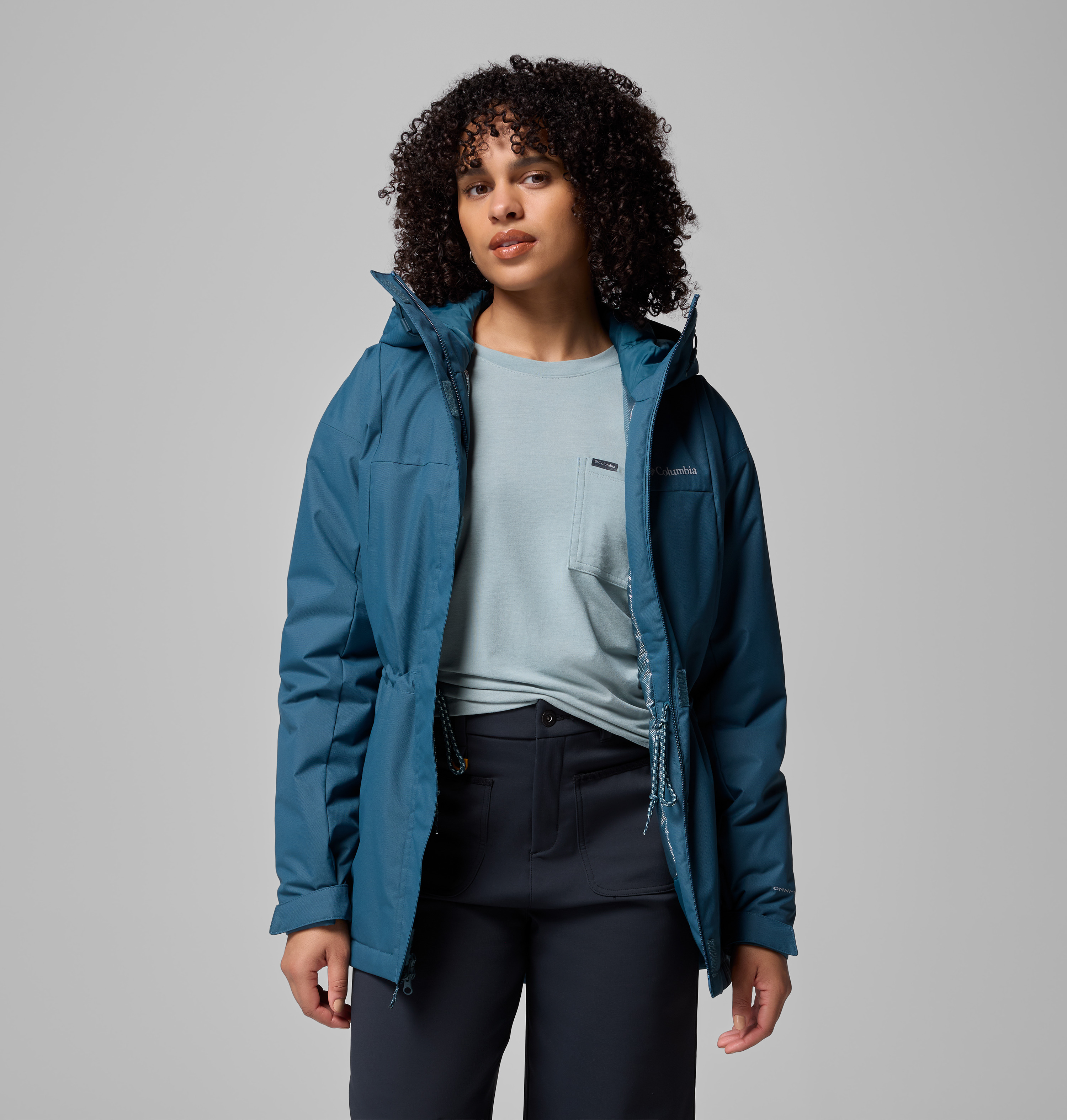 Columbia Kadın Siyah Hikebound II Long Insulated Mont